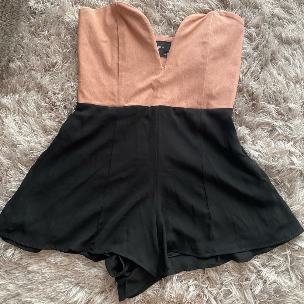 Womens strapless romper